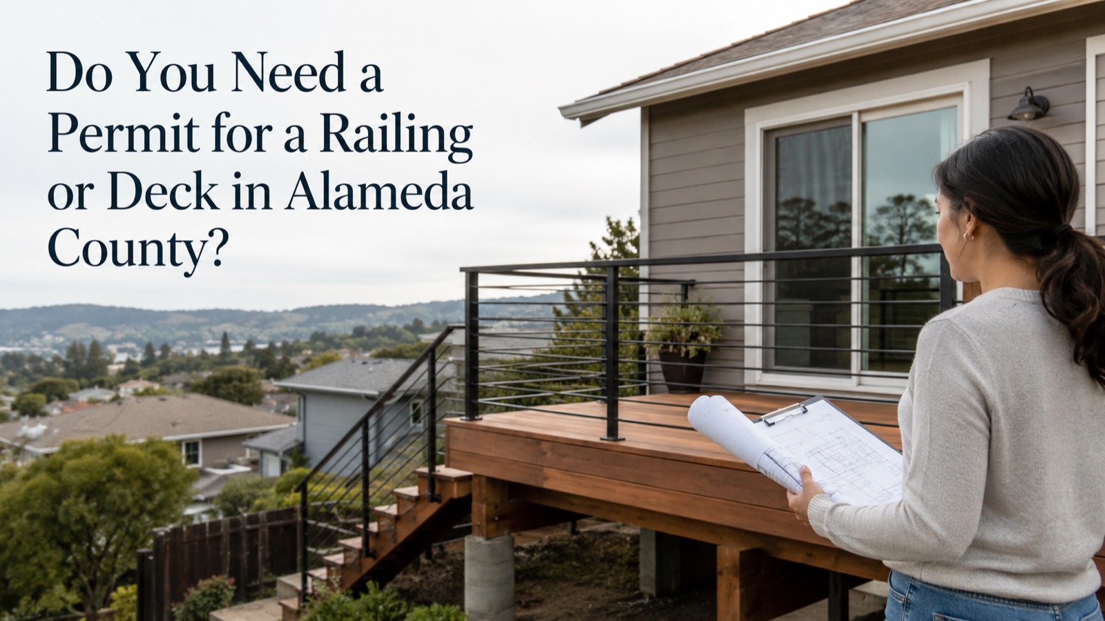 Railing and deck permit requirements in Alameda County